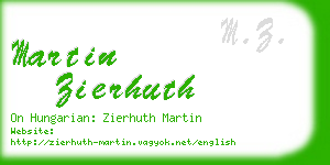 martin zierhuth business card